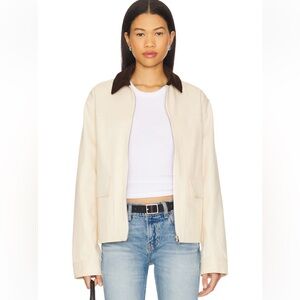 Lovers and Friends Sarah Jacket in khaki - Utility Jacket with Brown Collar